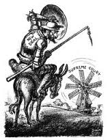 Resultado de imagen de supreme court of justice and new deal don quixote cartoon